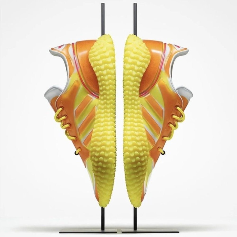 Adidas x Craig Green designer collaboration Polta AKH II yellow orange sneakers